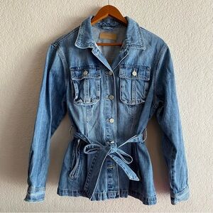 Blank NYC Denim Belted Jacket